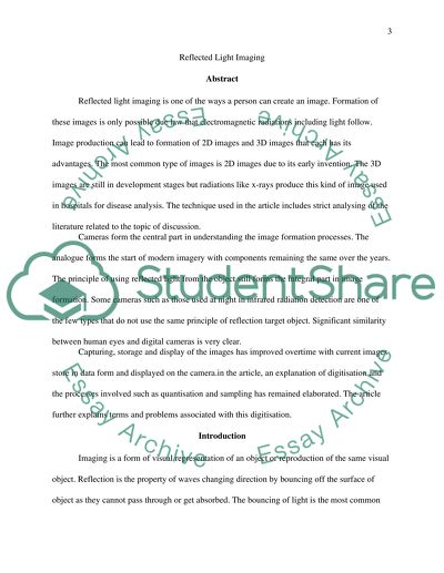 Reflected Light Imaging