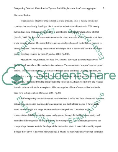 Compacting Concrete Waste Rubber Tires for Coarse Aggregate