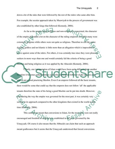 History of the Middle East: The Umayyad Dynasty