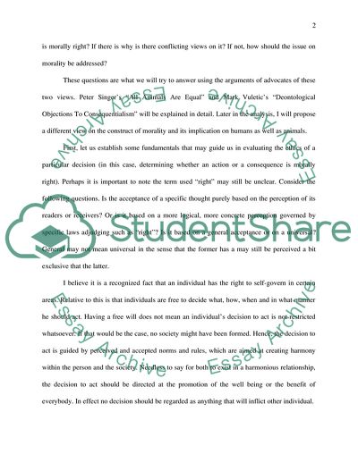 Euthanasia: Deontologists versus Consequentialists