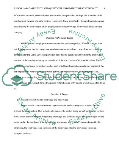 Legal Procedures before Employment