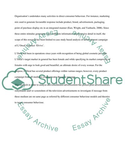 Stimulus Generators in Loreals Advertisement