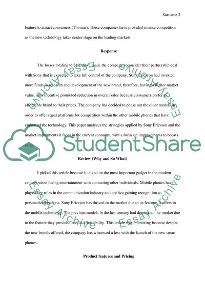 Phone Price War Drags Sony Ericsson to Loss