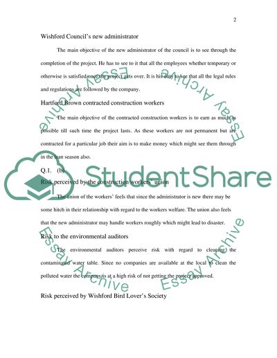 Management of Specific Risk Exposures