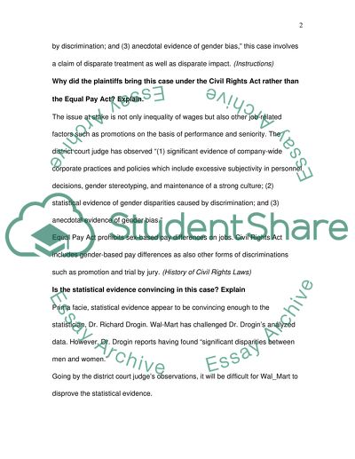 Disparate Treatment or Disparate Impact