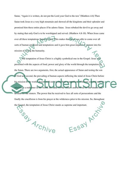 The Mythical Experience of Christ Prior to His Teaching Career