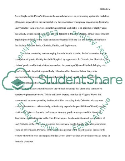 Sally Potters Film Orlando