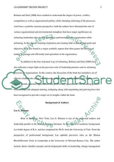 Leadership Trends Project