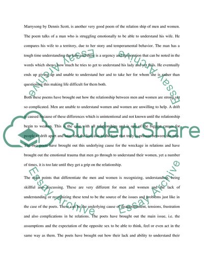 Relationships between Man and Woman Often Prove Challenging