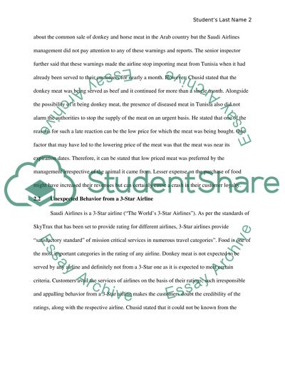 Saudi Airline Served Donkey Meat