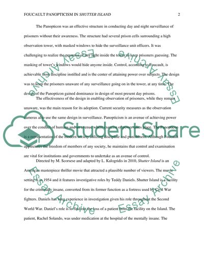 Foucault Panopticism in Shutter Island