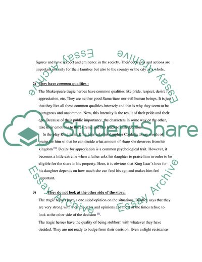 Father Figures in Shakespeare Tragedies