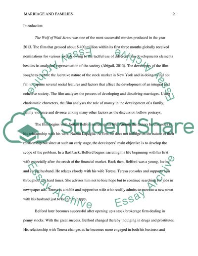 Marriage and Families in The Wolf of Wall Street