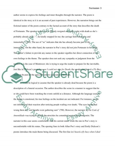 Essay on edgar allan poe the cask of amontillado