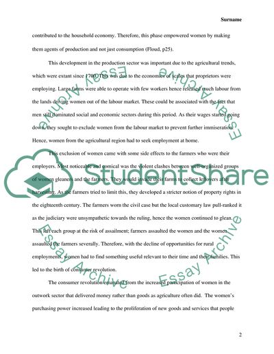 Effects of Economic Change on Women Workers