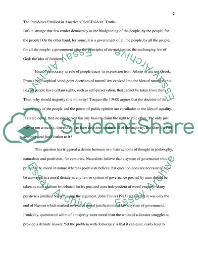 The Philosophical Insight into Democracy