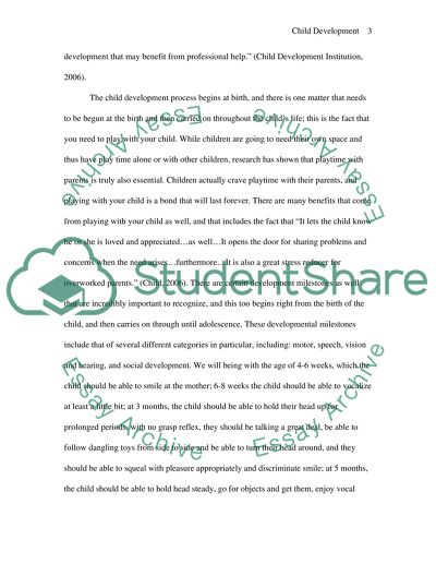 The Issue of Child Development