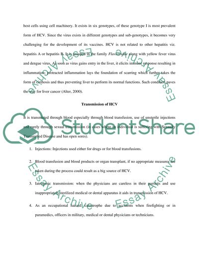 Hepatitis C Virus Analysis