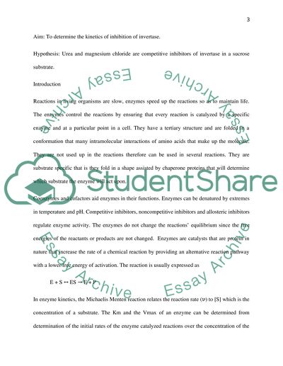 Enzyme Kinetics of Inhibition