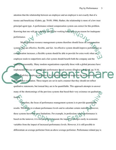 Pay Them by Their Performance and Everyone Benefits Statement