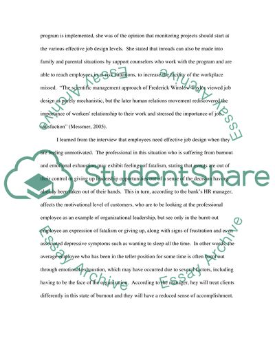 Motivating the Employs