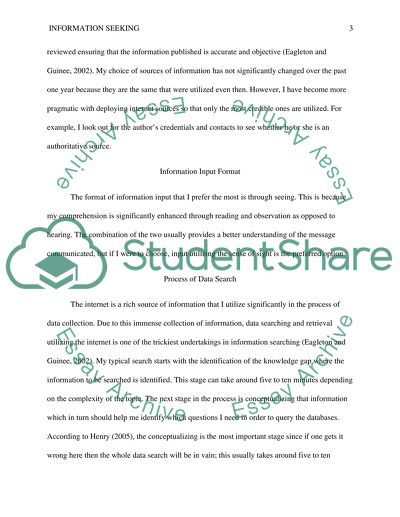 Critical Thinking Skill: Information Seeking