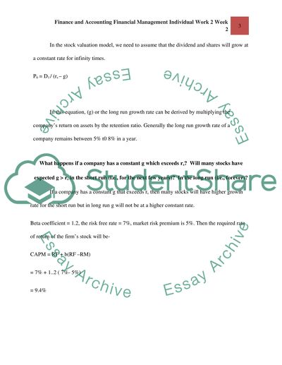 Financial Management Individual Work 2 Week 2