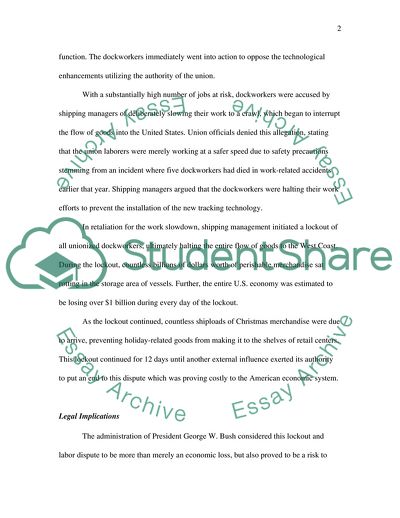 West Coast Dockworkers Oppose Technological Upgrades