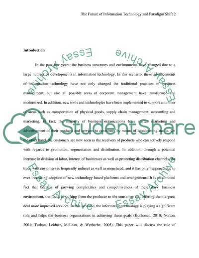 The Future of Information Technology and Paradigm Shift