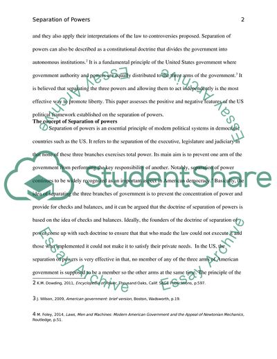 Assess the Positive and Negative Aspects of the US Political Framework