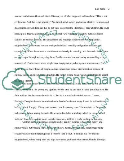 Gender and sexual identity