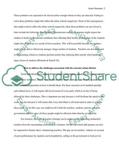 Urban School District--Baltimore City Schools in MD