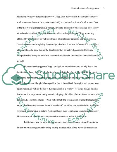 Trade Unions Role in HRM