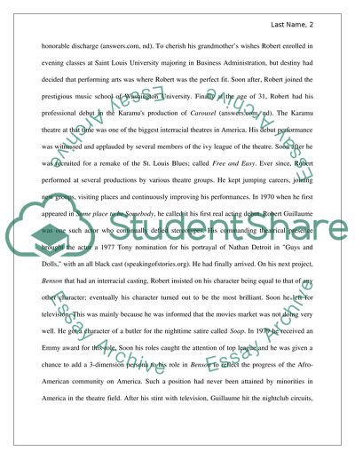 Racism-Free United States of America: Robert Guillaume