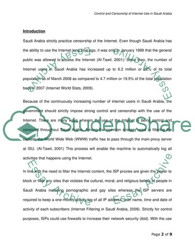 Censorship of the internet in Saudi Arabia