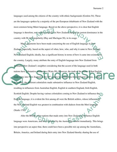 How did English come to New Zealand