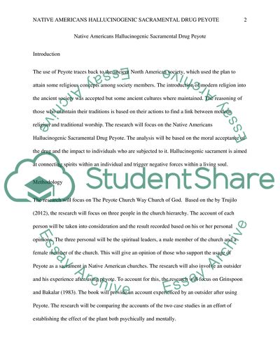 Native Americans Hallucinogenic Sacramental Drug Peyote