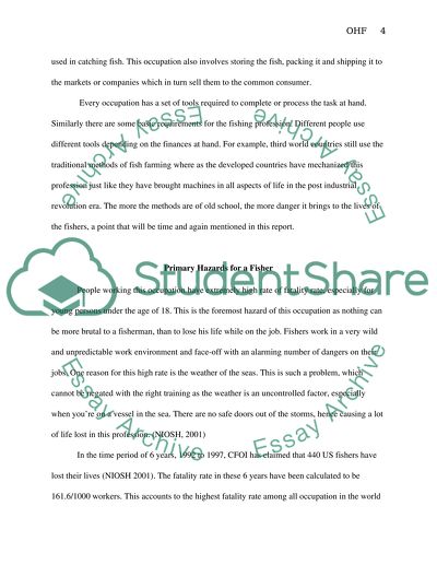 Occupational Hazards of a Fisherman