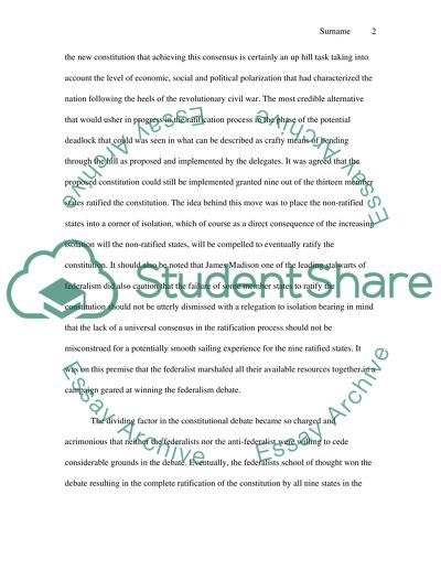 Federalists v. AntiFederalists