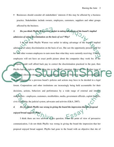 Raising Moral Principles in Business