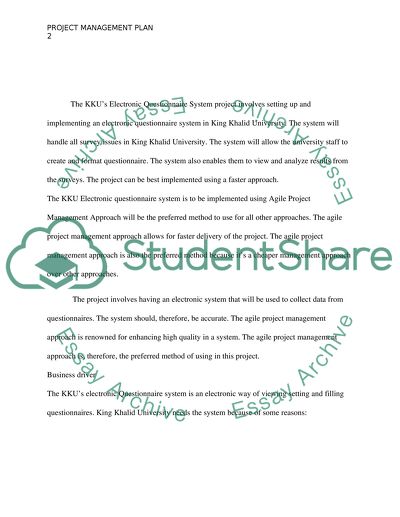 The KKUs Electronic Questionnaire System