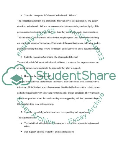 Charisma and the 1952 Campaign