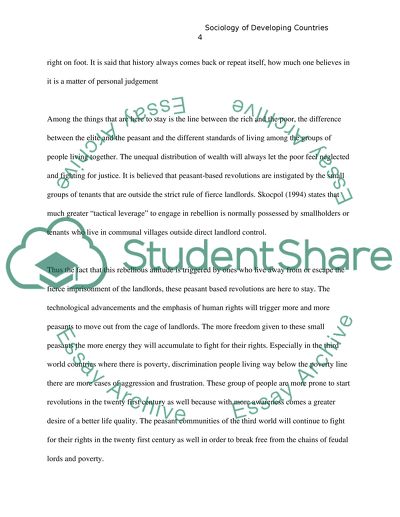 Sociology of Developing Countries