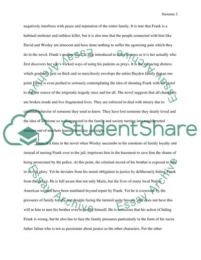 Analysis of Book Montana 1984 by Larry Watson