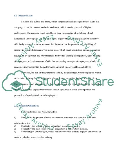 Talent Acquisition within Aviation Industry