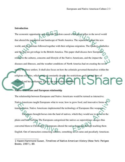 Europeans and Native American culture 2