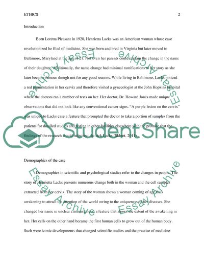 Ethics into the Field of Medicine