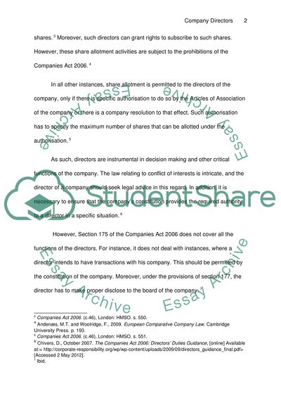 Overview of the Companies Act 2006
