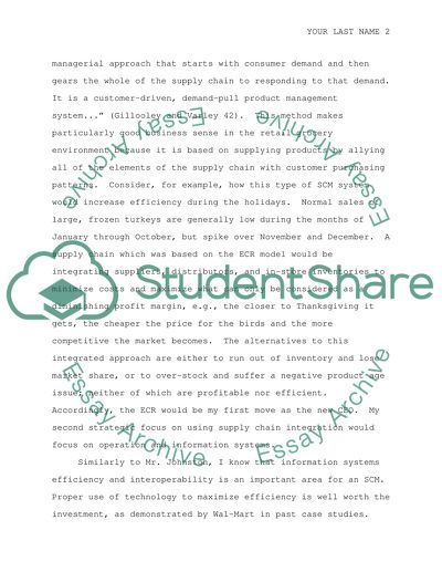 Supply Chain Integration in the Food Industry