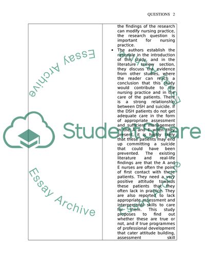 Differences Between Accident and Emergency Nurses